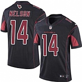 Nike Men & Women & Youth Cardinals 14 J.J. Nelson Black Color Rush Limited Jersey Dzhi,baseball caps,new era cap wholesale,wholesale hats
